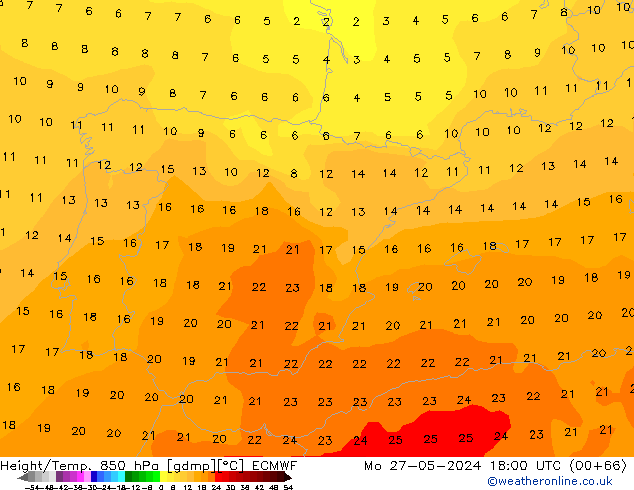 Z500/Regen(+SLP)/Z850 ECMWF ma 27.05.2024 18 UTC