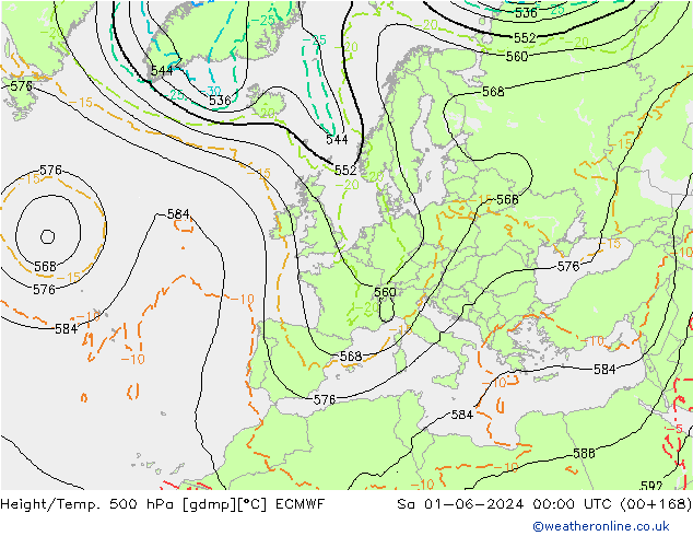 Z500/Regen(+SLP)/Z850 ECMWF za 01.06.2024 00 UTC