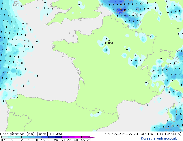 Z500/Rain (+SLP)/Z850 ECMWF So 25.05.2024 06 UTC