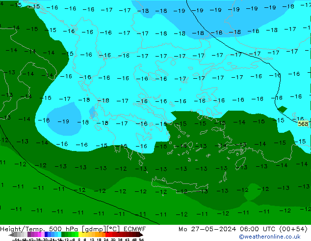 Z500/Rain (+SLP)/Z850 ECMWF lun 27.05.2024 06 UTC