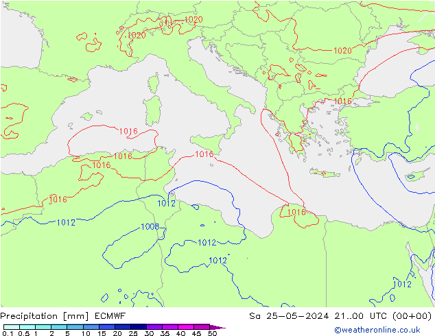 Yağış ECMWF Cts 25.05.2024 00 UTC