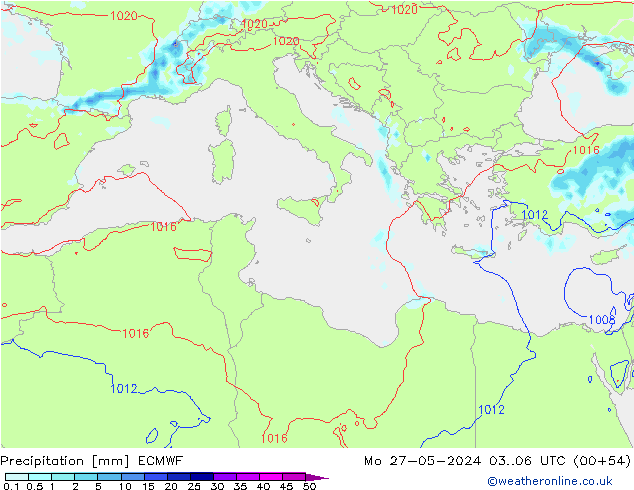 Neerslag ECMWF ma 27.05.2024 06 UTC