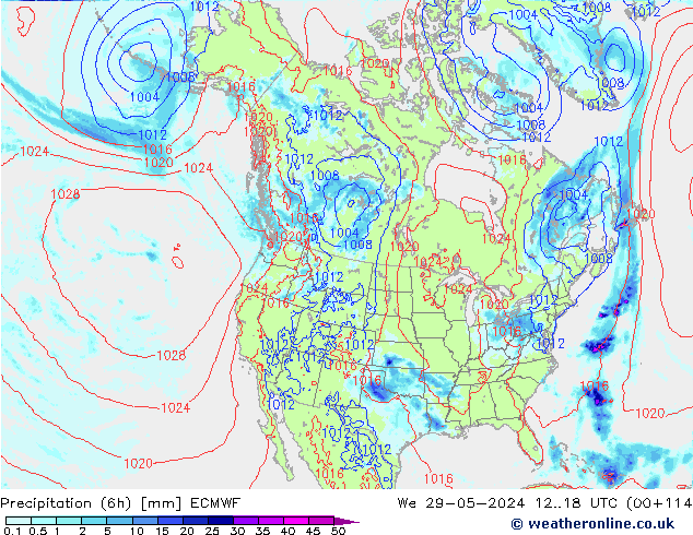 Z500/Rain (+SLP)/Z850 ECMWF ср 29.05.2024 18 UTC