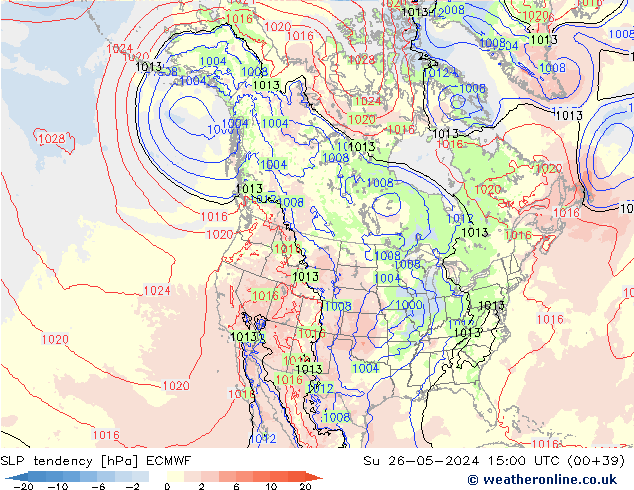 Y. Basıncı eğilimi ECMWF Paz 26.05.2024 15 UTC