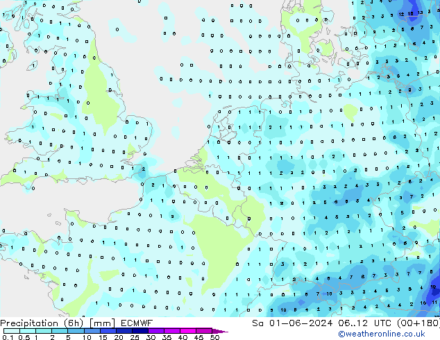 Z500/Rain (+SLP)/Z850 ECMWF Sa 01.06.2024 12 UTC