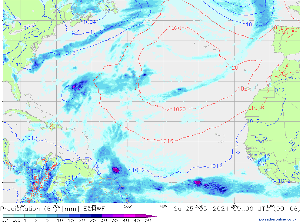 Z500/Rain (+SLP)/Z850 ECMWF so. 25.05.2024 06 UTC