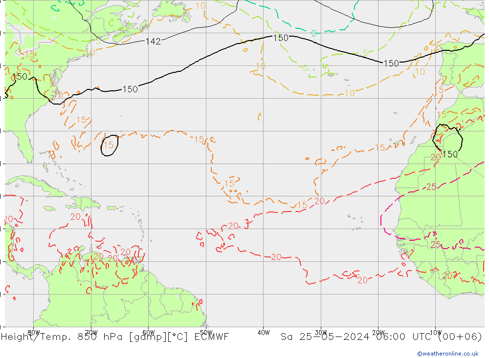 Z500/Rain (+SLP)/Z850 ECMWF so. 25.05.2024 06 UTC