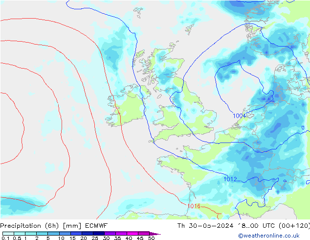 Z500/Rain (+SLP)/Z850 ECMWF Qui 30.05.2024 00 UTC