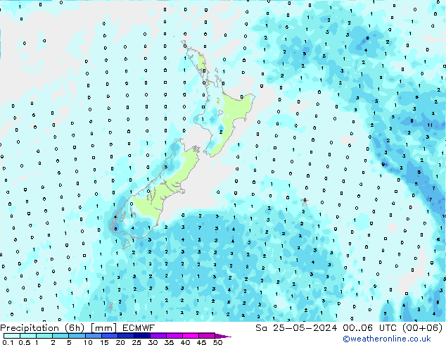 Z500/Rain (+SLP)/Z850 ECMWF So 25.05.2024 06 UTC