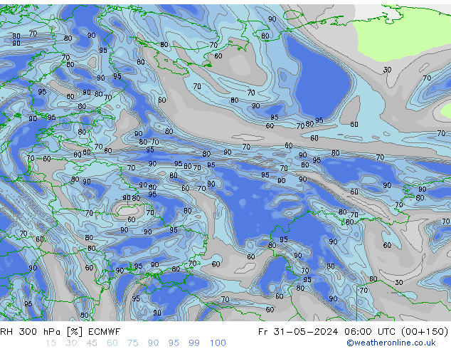 RV 300 hPa ECMWF vr 31.05.2024 06 UTC