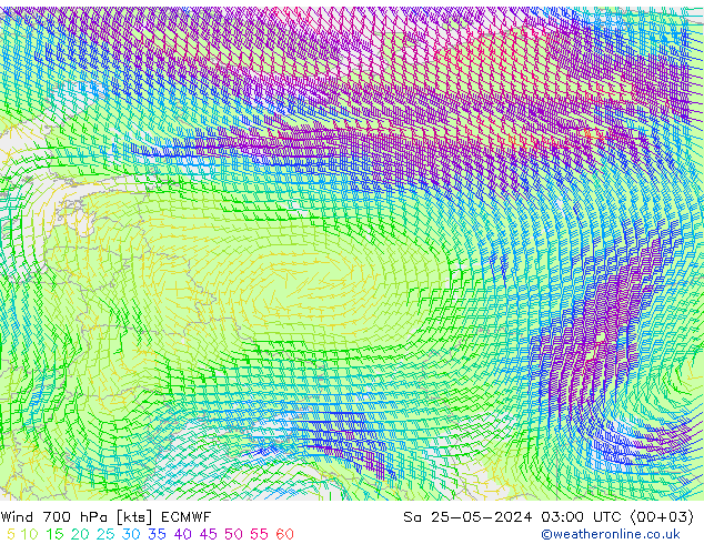  700 hPa ECMWF  25.05.2024 03 UTC