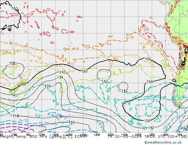 Z500/Rain (+SLP)/Z850 ECMWF  30.05.2024 18 UTC