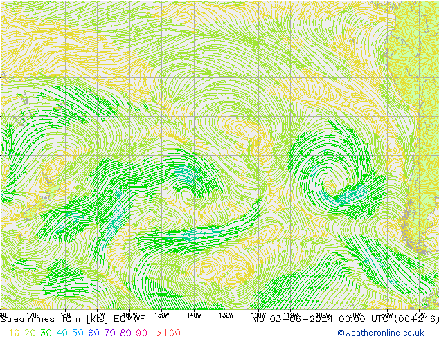 ветер 10m ECMWF пн 03.06.2024 00 UTC