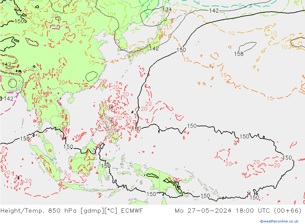 Z500/Rain (+SLP)/Z850 ECMWF Seg 27.05.2024 18 UTC