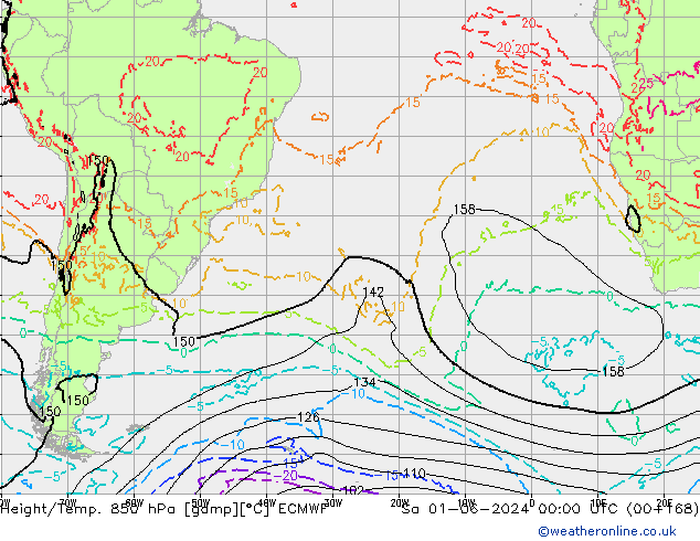 Z500/Rain (+SLP)/Z850 ECMWF Sa 01.06.2024 00 UTC