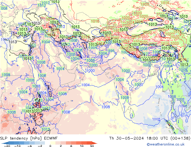 Y. Basıncı eğilimi ECMWF Per 30.05.2024 18 UTC