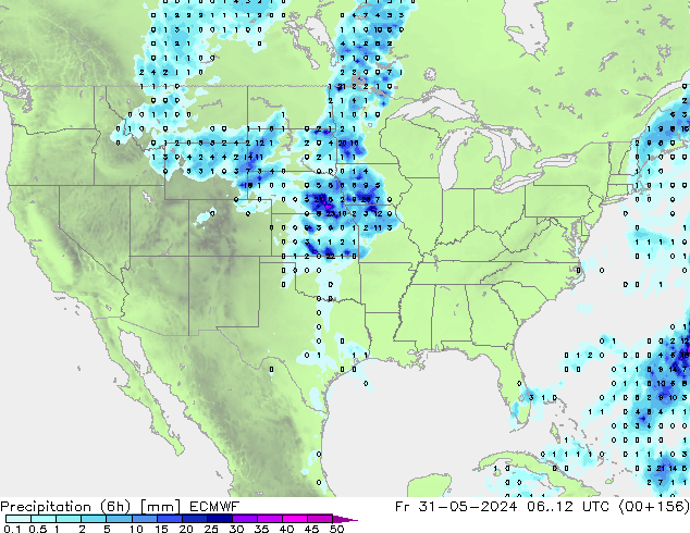 Z500/Rain (+SLP)/Z850 ECMWF  31.05.2024 12 UTC