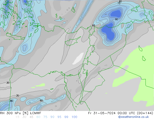 RH 300 hPa ECMWF  31.05.2024 00 UTC