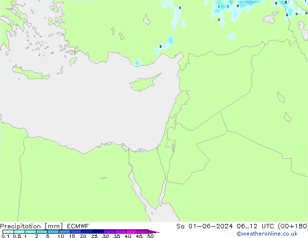 Niederschlag ECMWF Sa 01.06.2024 12 UTC