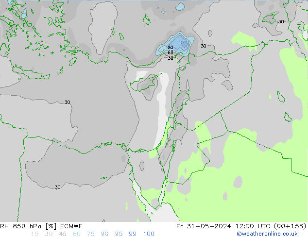 RV 850 hPa ECMWF vr 31.05.2024 12 UTC