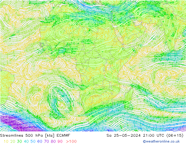  500 hPa ECMWF  25.05.2024 21 UTC