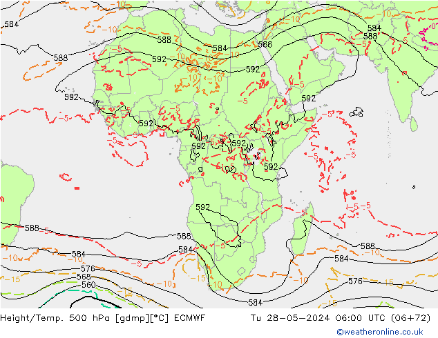 Z500/Rain (+SLP)/Z850 ECMWF  28.05.2024 06 UTC