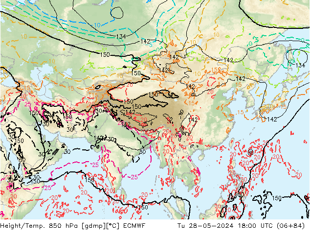 Z500/Rain (+SLP)/Z850 ECMWF Ter 28.05.2024 18 UTC