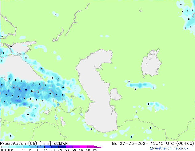Z500/Rain (+SLP)/Z850 ECMWF пн 27.05.2024 18 UTC