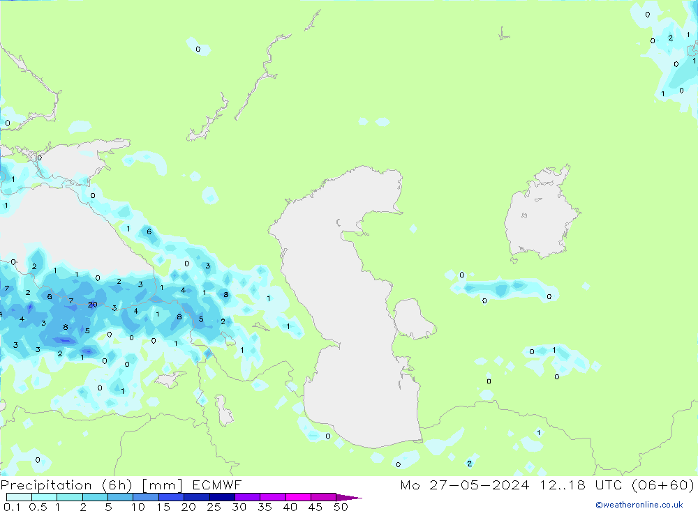 Z500/Rain (+SLP)/Z850 ECMWF lun 27.05.2024 18 UTC