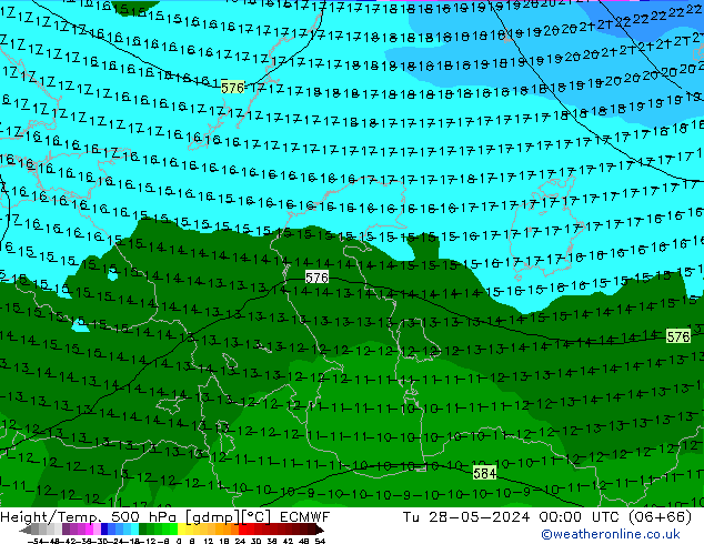 Z500/Rain (+SLP)/Z850 ECMWF Tu 28.05.2024 00 UTC