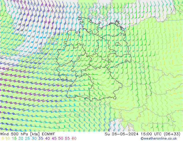  500 hPa ECMWF  26.05.2024 15 UTC