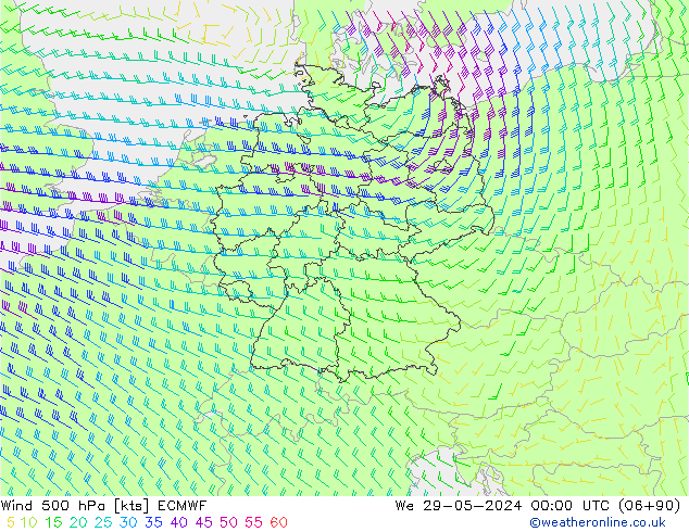  500 hPa ECMWF  29.05.2024 00 UTC