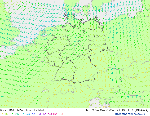  850 hPa ECMWF  27.05.2024 06 UTC