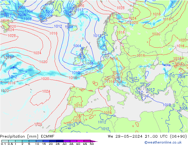 Yağış ECMWF Çar 29.05.2024 00 UTC