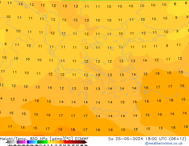 Z500/Rain (+SLP)/Z850 ECMWF sab 25.05.2024 18 UTC