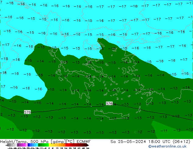 Z500/Rain (+SLP)/Z850 ECMWF sab 25.05.2024 18 UTC