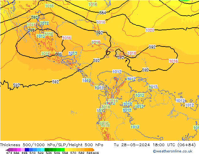 Thck 500-1000hPa ECMWF Út 28.05.2024 18 UTC