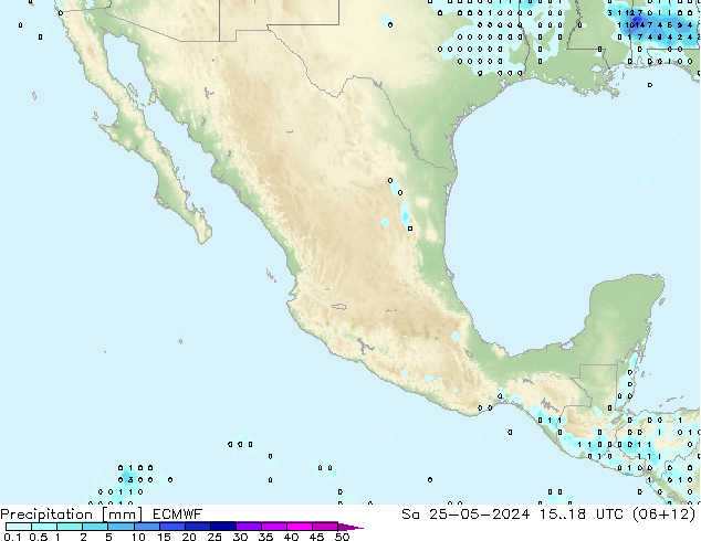 Niederschlag ECMWF Sa 25.05.2024 18 UTC