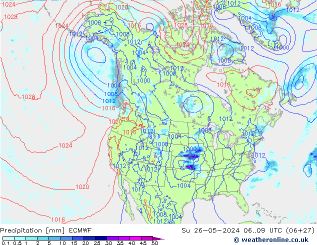 opad ECMWF nie. 26.05.2024 09 UTC