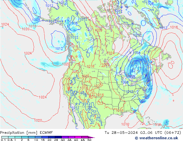 Neerslag ECMWF di 28.05.2024 06 UTC