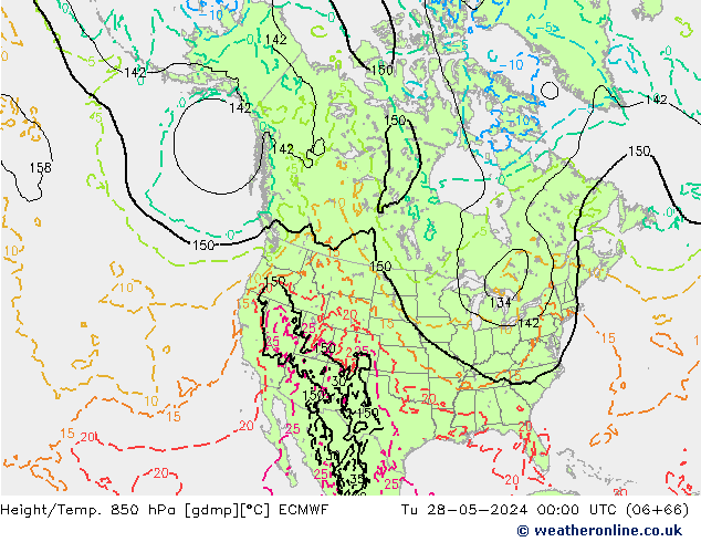 Z500/Rain (+SLP)/Z850 ECMWF Ter 28.05.2024 00 UTC