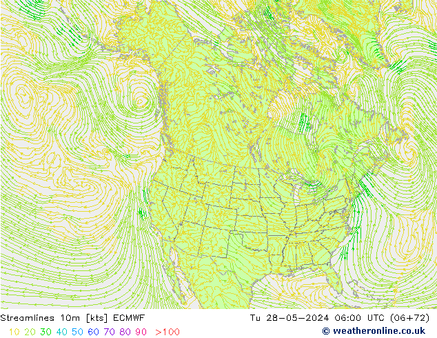 Rüzgar 10m ECMWF Sa 28.05.2024 06 UTC