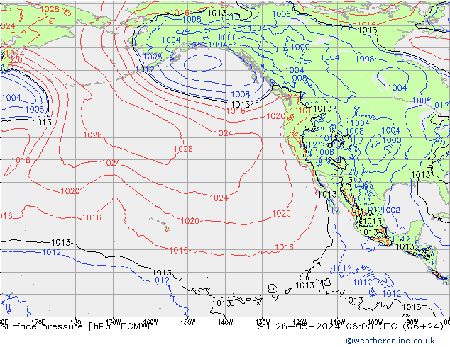 Surface pressure ECMWF Su 26.05.2024 06 UTC