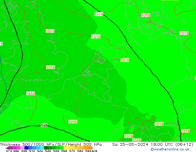 Thck 500-1000hPa ECMWF Sa 25.05.2024 18 UTC