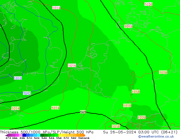 Thck 500-1000hPa ECMWF dom 26.05.2024 03 UTC