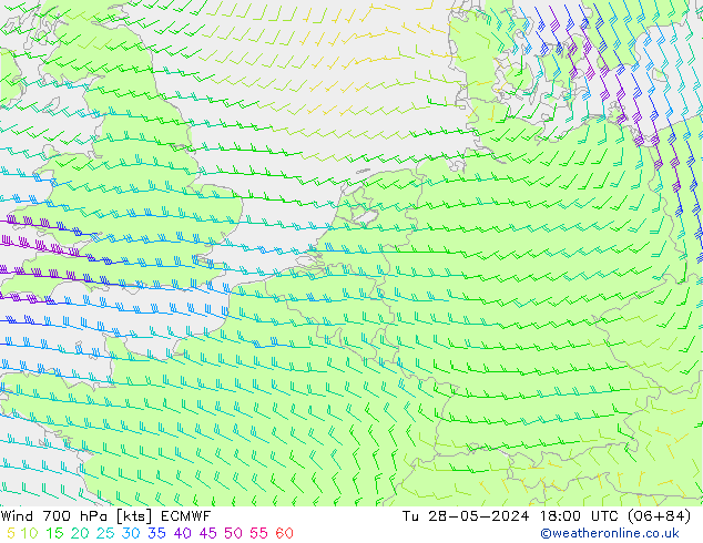  700 hPa ECMWF  28.05.2024 18 UTC