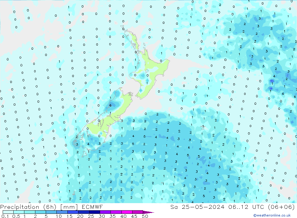 Z500/Regen(+SLP)/Z850 ECMWF za 25.05.2024 12 UTC