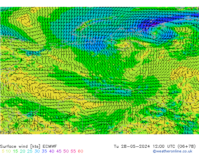  10 m ECMWF  28.05.2024 12 UTC