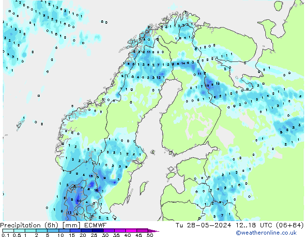 Z500/Rain (+SLP)/Z850 ECMWF mar 28.05.2024 18 UTC