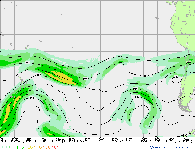 Polarjet ECMWF Sa 25.05.2024 21 UTC